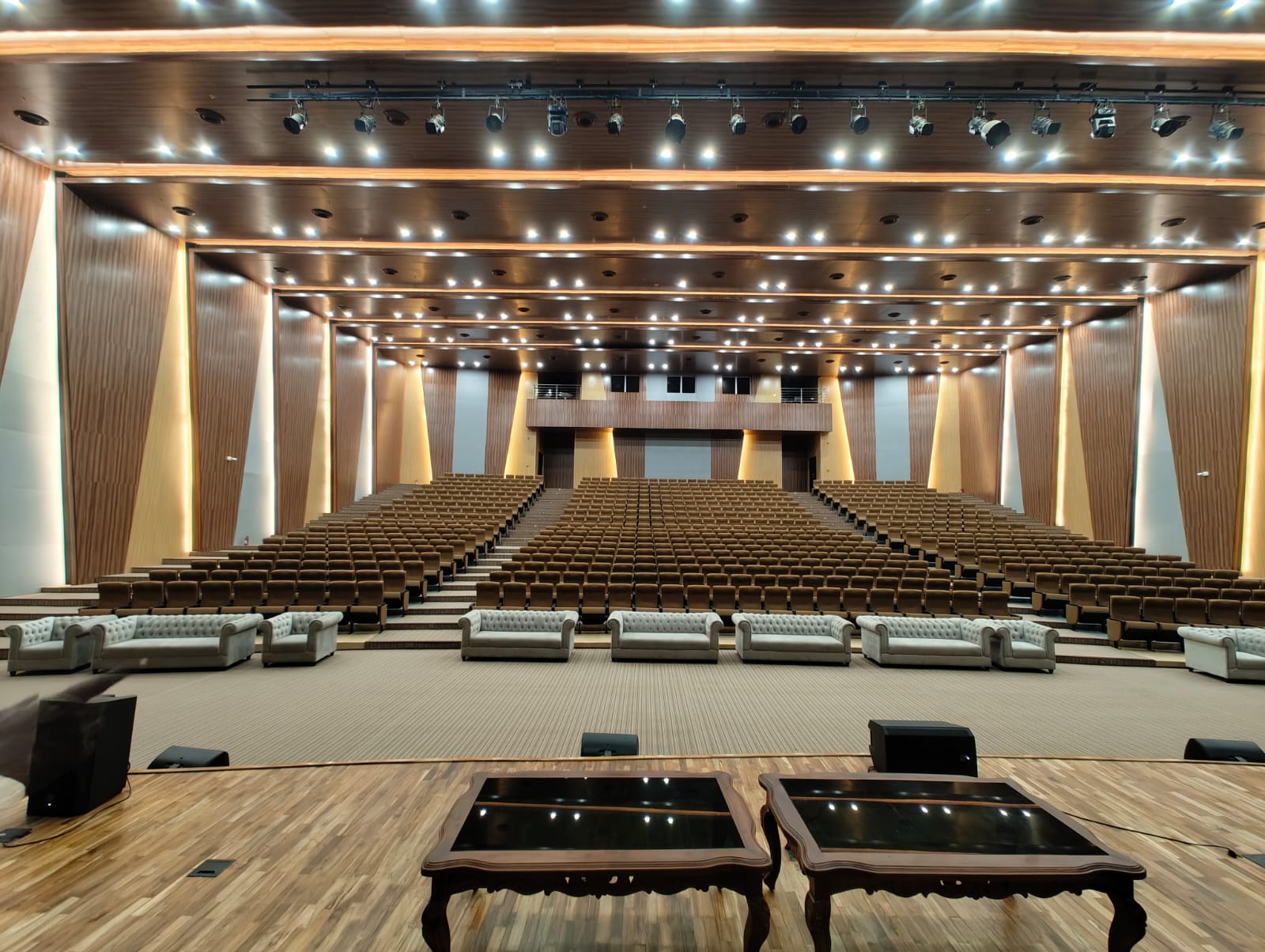 Auditorium with screen, view from the seating